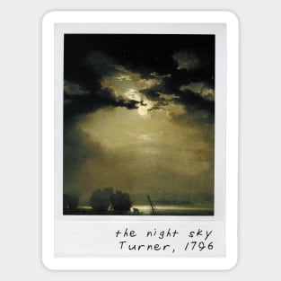 the night sky - turner Sticker